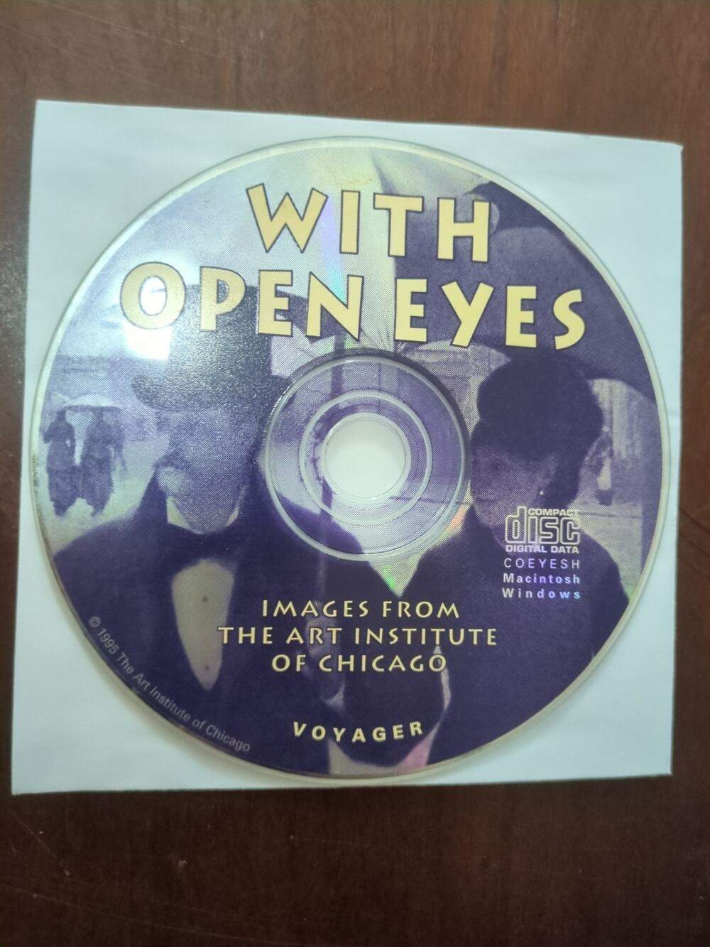 Voyager With Open Eyes Art Institute Chicago Vintage Windows & Mac disc only